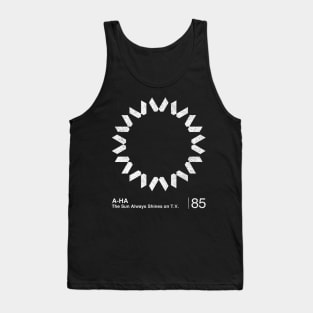 A-Ha / Minimalist Graphic Artwork Design Tank Top